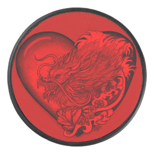 Dragon Heart Hockey Puck (Voorkant)
