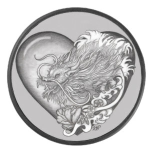 Dragon Heart Hockey Puck