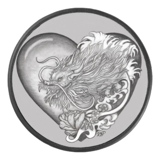 Dragon Heart Hockey Puck (Voorkant)