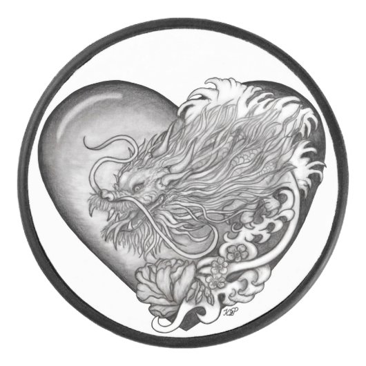 Dragon Heart Hockey Puck (Voorkant)