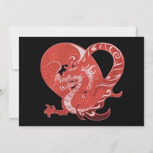 Dragon Heart Invitation Kaart (Voorkant)