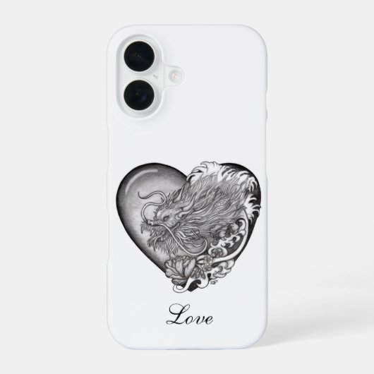 Dragon Heart iPhone 16 Hoesje (Achterkant)