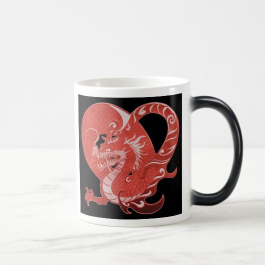 Dragon Heart Morphing Ceramic Mok (Rechts)