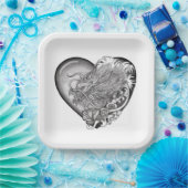 Dragon Heart Papieren Bordje (Feest)