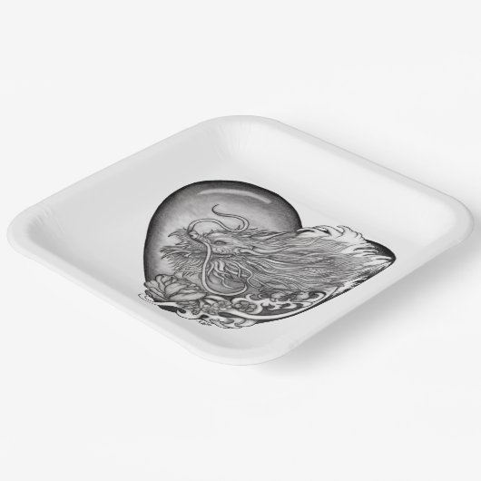 Dragon Heart Papieren Bordje (Gebogen)