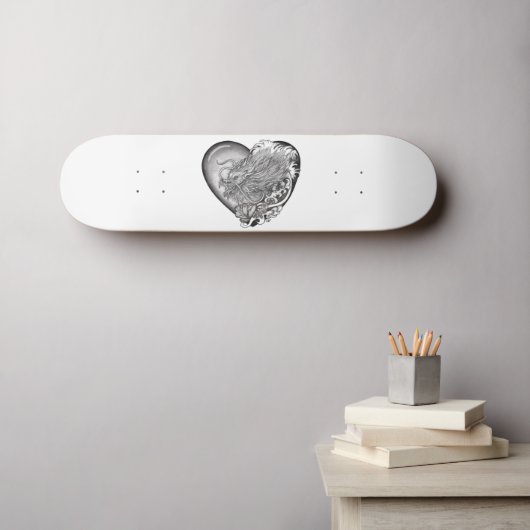 Dragon Heart Persoonlijk Skateboard (Muurkunst (Horizontaal))