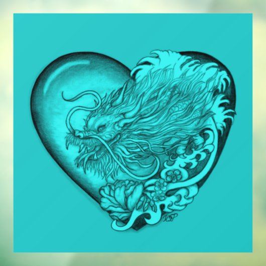 Dragon Heart Raamsticker (Vel 3)