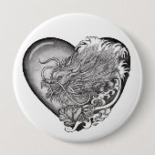 Dragon Heart Ronde Button 4,0 Cm (Voorkant)