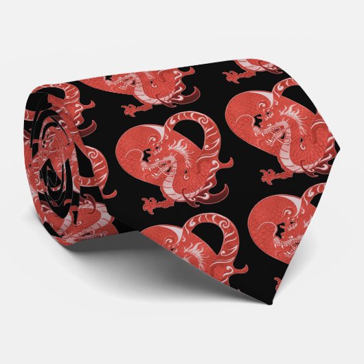 Dragon Heart Stropdas (Opgerold)