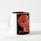 Dragon Heart Tweekleurige Koffiemok (Voorkant links)