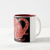 Dragon Heart Tweekleurige Koffiemok (Voorkant rechts)