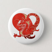 Dragon Heart Valentijn Ronde Button 5,7 Cm (Voorkant)