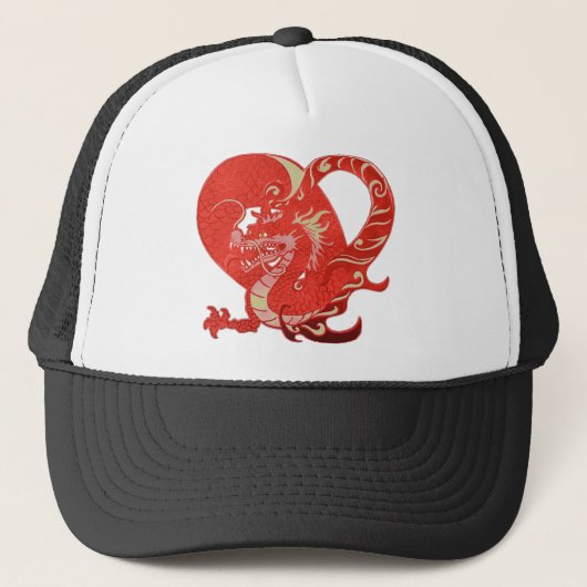 Dragon Heart Valentijn Trucker Pet (Voorkant)