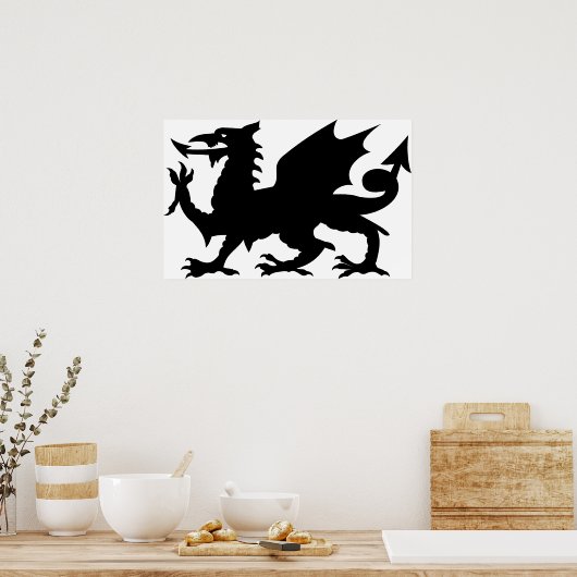 Dragon Heraldry Poster (Keuken)