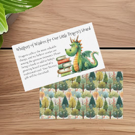 Dragon Hoard Boeken voor Baby Informatiekaartje