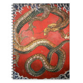 Dragon, Hokusai Japans Kunstwerk Notitieboek (Voorkant)