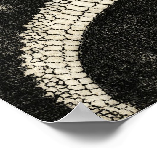 Dragon, Hokusai Poster (Hoek)