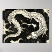 Dragon, Hokusai Poster (Voorkant)