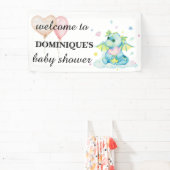 Dragon Holding Een Hart - Welkomstbanner Spandoek (Insitu)