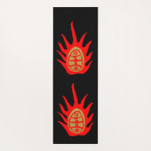 Dragon Holiday Rood en Zwart Yogamat (Achterkant)