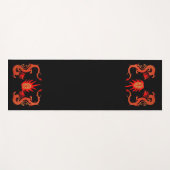 Dragon Holiday Rood en Zwart Yogamat (Voorkant (horizontaal))