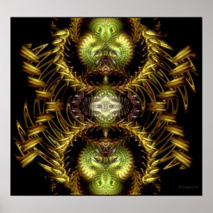 Dragon Hour Fractal Art Poster / Afdrukken