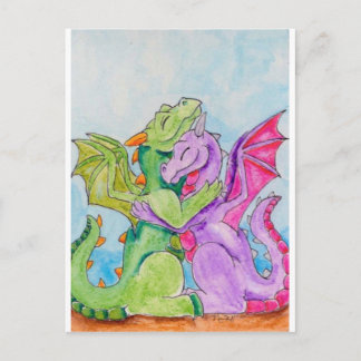 Dragon Hug Briefkaart