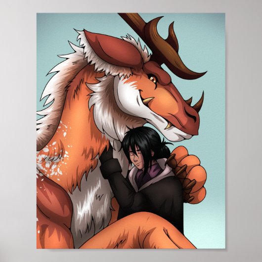 Dragon Hug Poster (Voorkant)