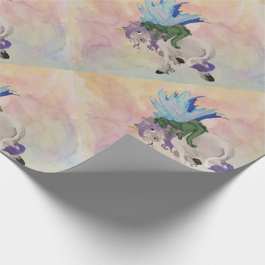 Dragon Hugs Cadeaupapier (Hoek)