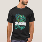 Dragon Hunter Reptile Hunting Gear Lizard Iguana H T-shirt (Voorkant)