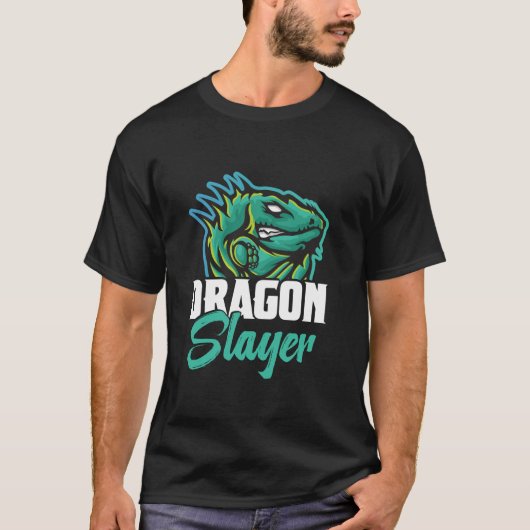 Dragon Hunter Reptile Hunting Gear Lizard Iguana H T-shirt (Voorkant)