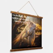 Dragon Iguana, vooraan enkele stammen Hangend Wandkleed (Gebogen)