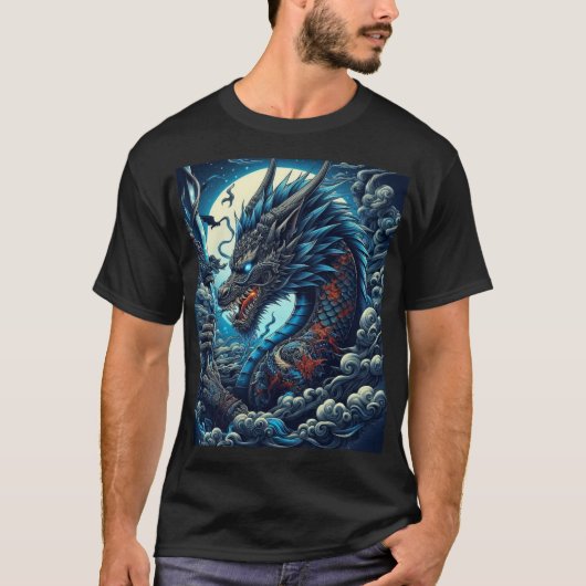Dragon in 4K-kwaliteit T-shirt (Voorkant)