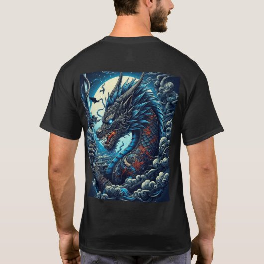 Dragon in 4K-kwaliteit T-shirt (Achterkant)