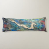 Dragon in the Clouds Lichaamskussen (Achterkant)