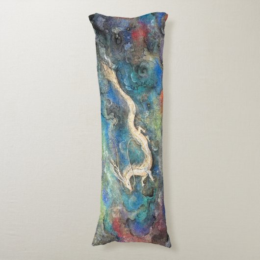 Dragon in the Clouds Lichaamskussen (Voorkant Verticaal)