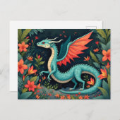 Dragon in the Jungle Briefkaart (Voorkant / Achterkant)