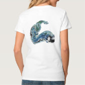 Dragon in the Waves – Abstract Ocean Energy T-shirt (Achterkant)