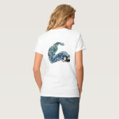Dragon in the Waves – Abstract Ocean Energy T-shirt (Achterkant volledig)