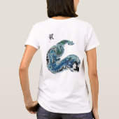 Dragon in the Waves – Abstract Ocean Energy T-shirt (Achterkant)