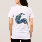 Dragon in the Waves – Abstract Ocean Energy Tri-Blend Shirt (Achterkant)