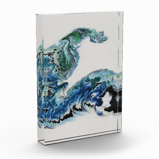 Dragon in the Waves – Abstract Ocean Fotoblokken (Links)