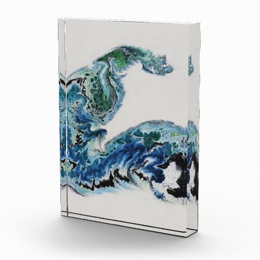 Dragon in the Waves – Abstract Ocean Fotoblokken (Rechts)