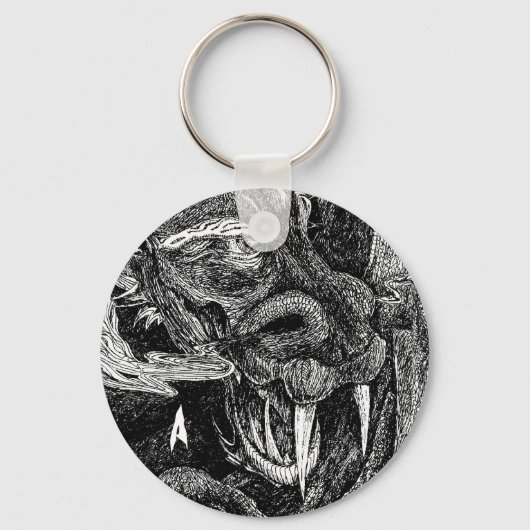 Dragon "initiaal" sleutelhanger (Voorkant)