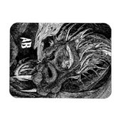Dragon 'initialen premium magnenet' magneet (Horizontaal)