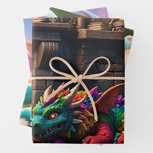 Dragon Inpakpapier Vel (In situ)