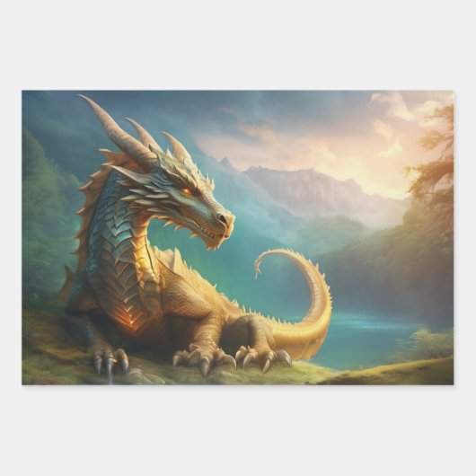 Dragon Inpakpapier Vel (Voorkant 3)