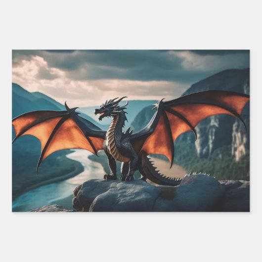 Dragon Inpakpapier Vel (Voorkant)