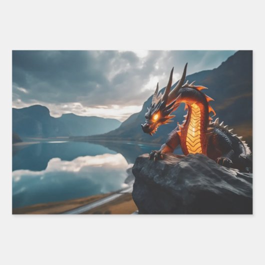 Dragon Inpakpapier Vel (Voorkant 3)