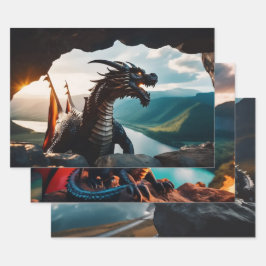 Dragon Inpakpapier Vel